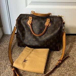 3297 Louis Vuitton Brown Monogram Satchel size 30